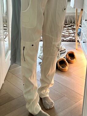 Men's Cream Cargo Utility Pants - Lightweight Workstyle